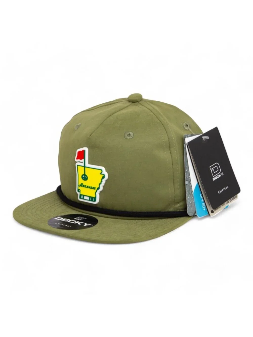 Arkansas Masters Golf 3D Classic Rope Hat- Loden/ Black